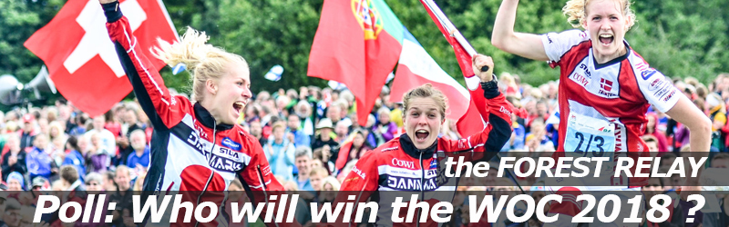 VOTE: Who will win the FOREST RELAY of WOC2018 ?