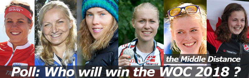 VOTE: Who will win the MIDDLE DISTANCE of WOC2018 ?