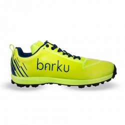 BARKU NITRO lightweight orienteering shoes, with steel studs, Neon/Yellow