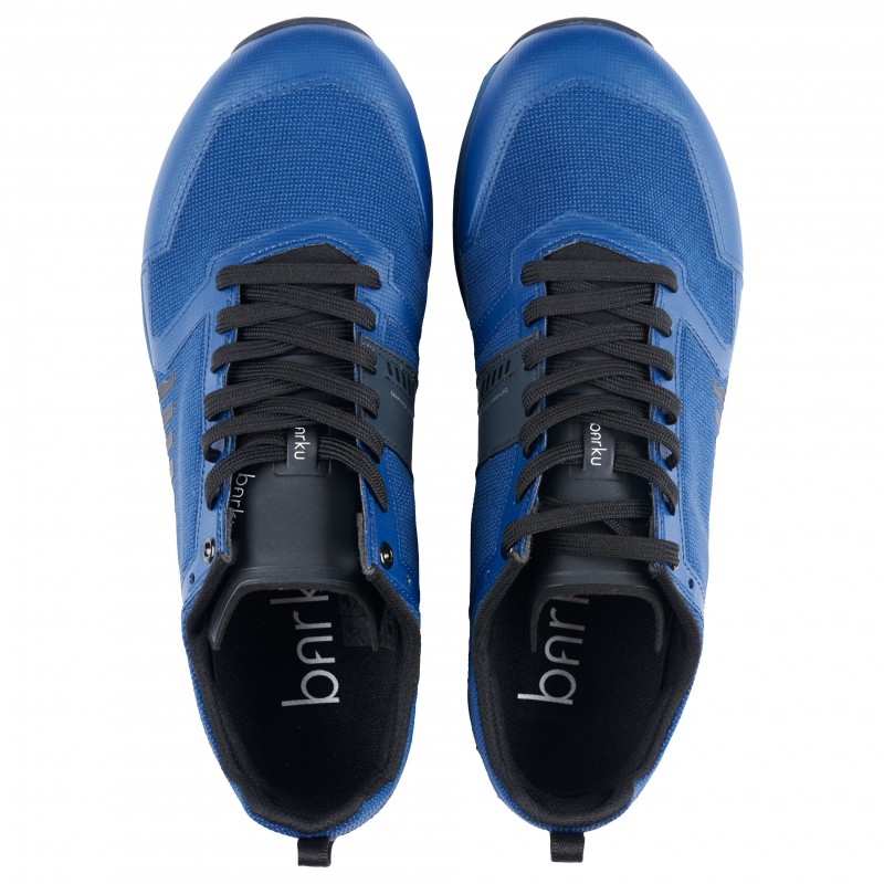 BARKU RAVEN x STD WIDE FIT orienteering shoes, with steel studs, Black/Navy Blue BARKU RAVEN x STD WIDE FIT orienteering shoes, with steel studs, Black/Navy Blue