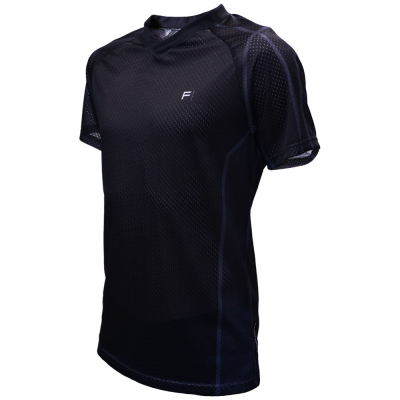 FRENSON O-DIVISION mesh orienteering shirt, Black FRENSON O-DIVISION mesh orienteering shirt, Black