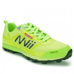 NVII RACE F1 orienteering shoes, with metal spikes, Neon
