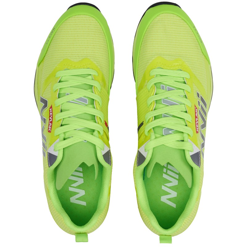 NVII RACE F1 orienteering shoes, with metal spikes, Neon