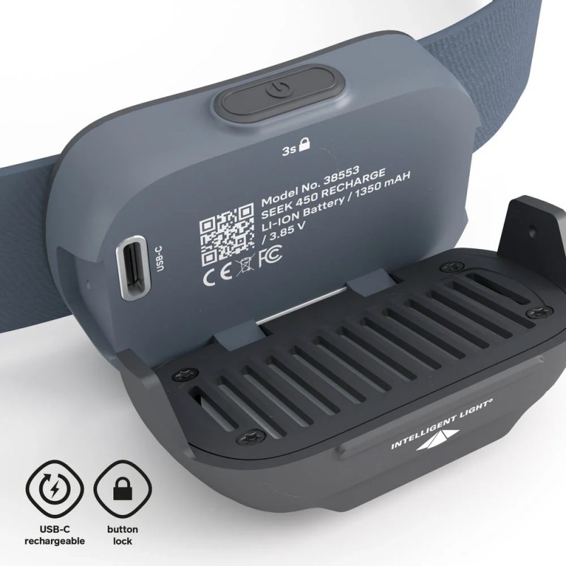 SILVA SEEK 450 LM RECHARGE headlamp ( 450 lumens) SILVA SEEK 450 LM RECHARGE headlamp ( 450 lumens)