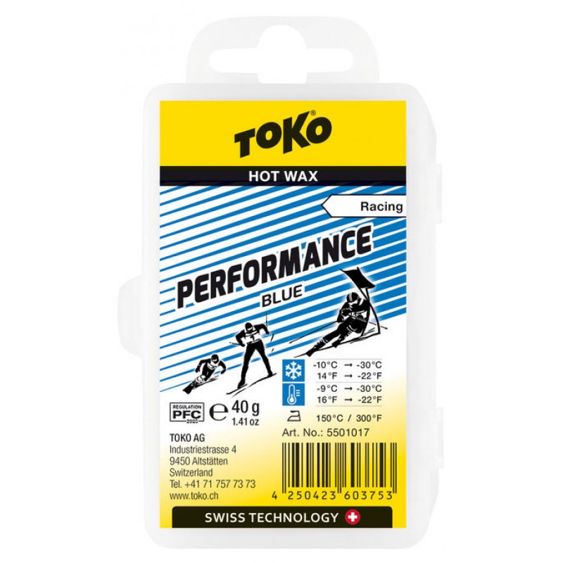 TOKO Performance Hot Wax blue, 40g