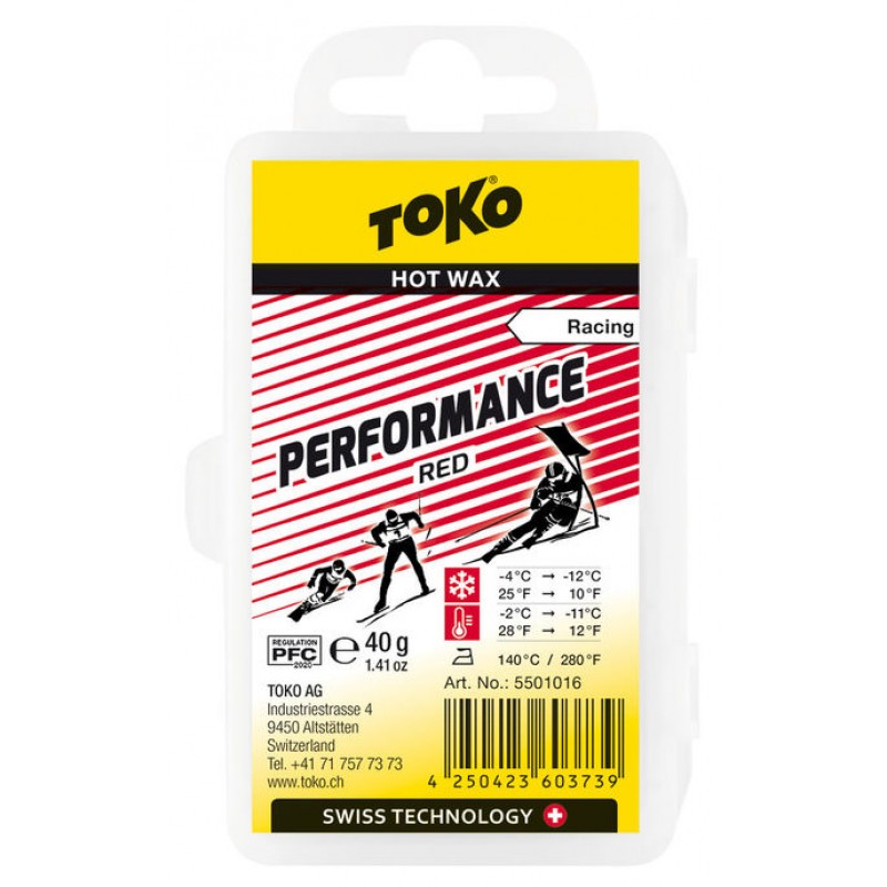 TOKO Performance Hot Wax red, 40g
