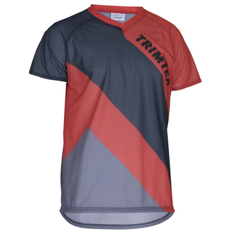 Trimtex O-Shirt basic SS steel blue/magma  