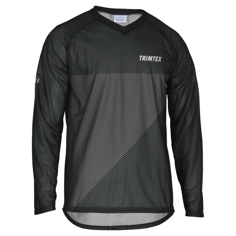 Trimtex O-Shirt Basic LS, Black-Phantom Black