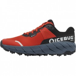 ICEBUG ARCUS BUGrip GTX winter running shoes with steel studs, Midnight/Red